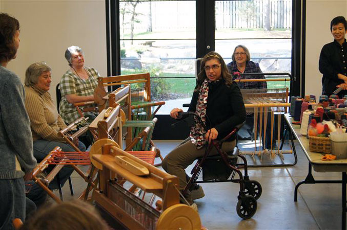 Photo of weaving instruction